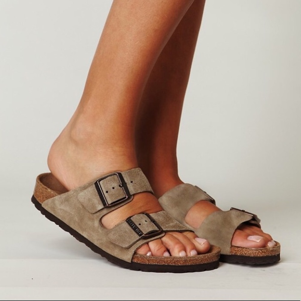 Taupe Soft Footbed Birkenstocks